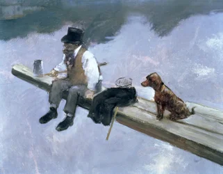 El pescador, (detalle)